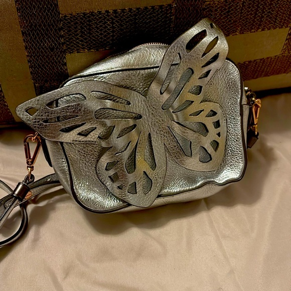 Silver Sophia Webster Butterfly Camera bag - Picture 1 of 4